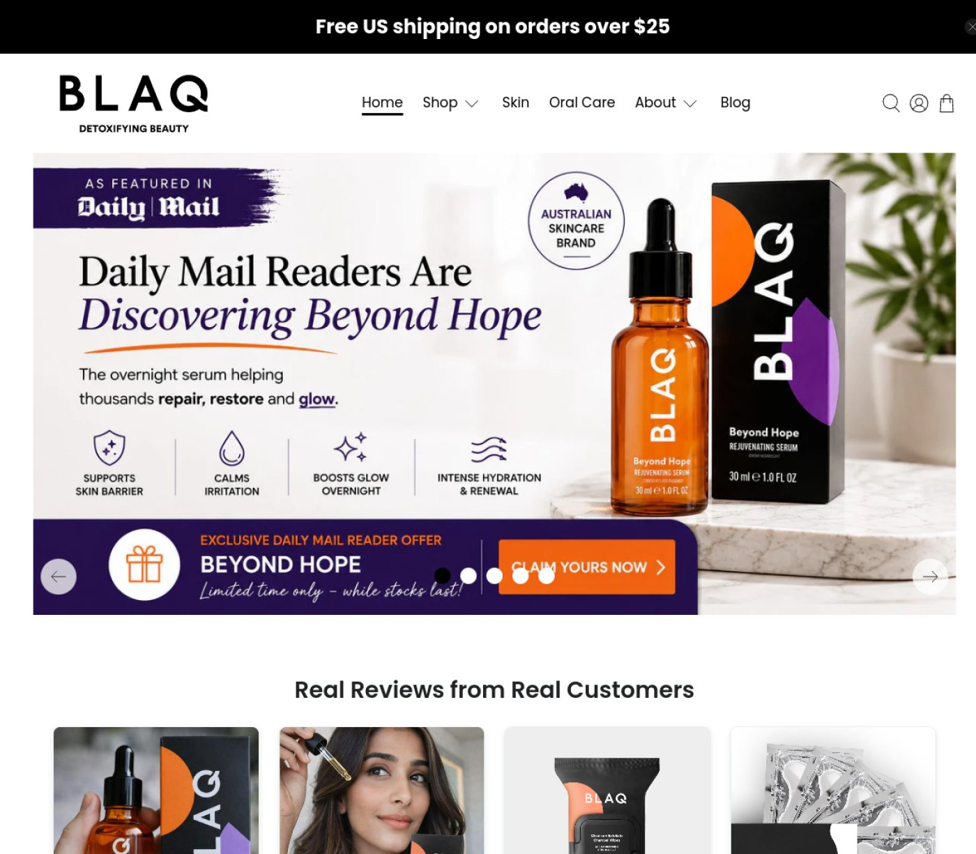 the BLAQ official website