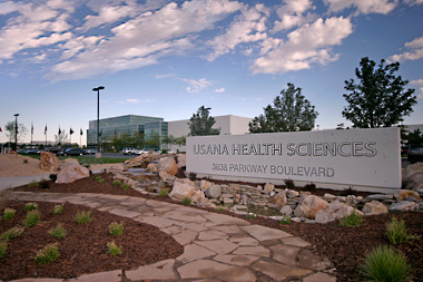 USANA Health Sciences headquarters sign in Salt Lake City, Utah