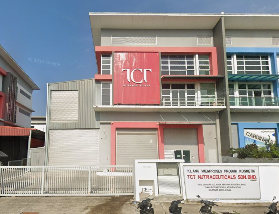 TCT Nutraceuticals factory, Puchong, Selangor (street-level view)