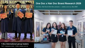 One Doc x Hair Doc brand research 2026: 1 Doc International group leaders and One Doc, Hair Doc and Slim Doc products